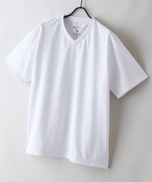 【HEAT BLOCKER/ヒートブロッカー】【まるで着る日傘!遮熱&UVカット】コットンライク VネックTシャツ 吸水速乾 アンチピリング イージーケア ユニセックス