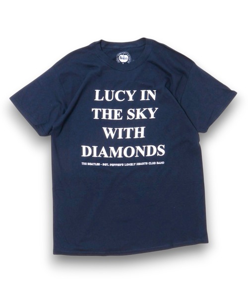 MUSIC TEE(ミュージックティー)の「THE BEATLES“LUCY IN THE SKY”/ ザ ビートルズ "ルーシー インザスカイ(Tシャツ/カットソー・メンズ・ネイビー・LARGE/X-LARGE)」の1枚目の写真