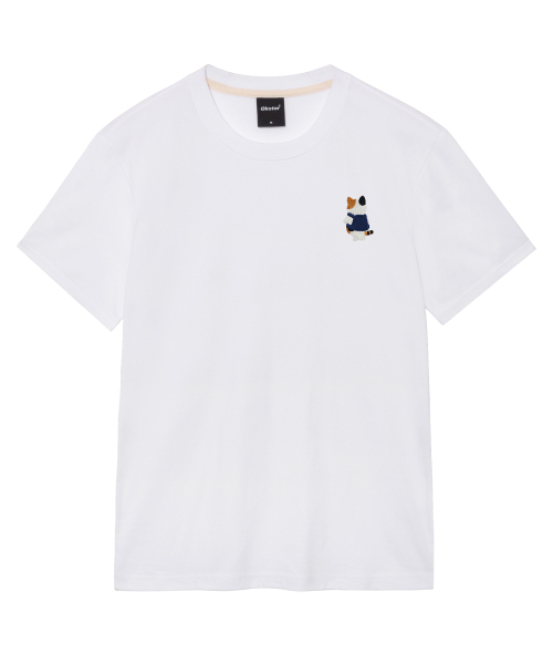 OKSTAR(オクスター)の「バッグ三色ニット刺繍半袖(Tシャツ/カットソー・レディース・ブラック/カーキ/ライトベージュ/ライトグレー/ダークグリーン/ダークブルー/ダークグレー/ホワイト/クリーム/ネイビー/グレー・SMALL/MEDIUM/LARGE/X-LARGE/2XL/3XL/4XL)」の13枚目の写真