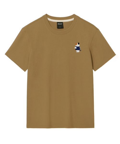 OKSTAR(オクスター)の「バッグ三色ニット刺繍半袖(Tシャツ/カットソー・レディース・ブラック/カーキ/ライトベージュ/ライトグレー/ダークグリーン/ダークブルー/ダークグレー/ホワイト/クリーム/ネイビー/グレー・SMALL/MEDIUM/LARGE/X-LARGE/2XL/3XL/4XL)」の17枚目の写真