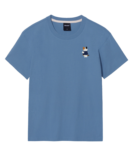 OKSTAR(オクスター)の「バッグ三色ニット刺繍半袖(Tシャツ/カットソー・レディース・ブラック/カーキ/ライトベージュ/ライトグレー/ダークグリーン/ダークブルー/ダークグレー/ホワイト/クリーム/ネイビー/グレー・SMALL/MEDIUM/LARGE/X-LARGE/2XL/3XL/4XL)」の18枚目の写真