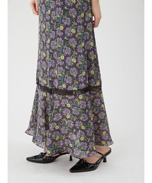 LILY BROWN(リリーブラウン)の「【LILY BROWN×ANNA SUI】フラワープリントワンピース(ワンピース・レディース・ネイビー/アイボリー/ブラック・0/1)」の13枚目の写真