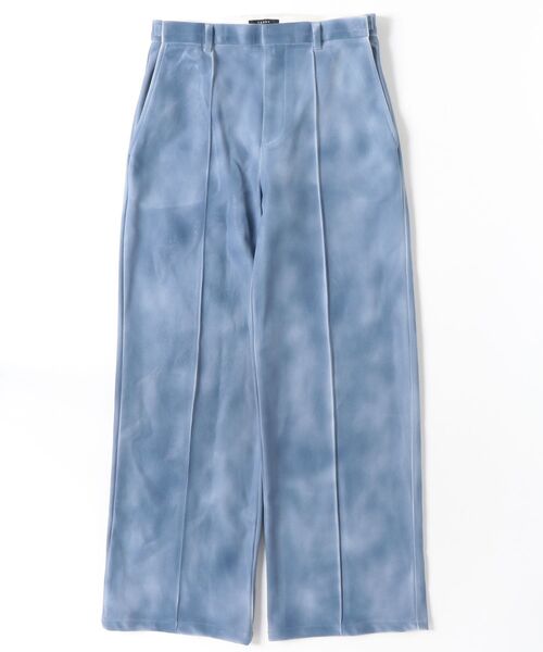 TAAKK(ターク)の「【TAAKK/ターク】LEATHER COATING SLACKS(スラックス・メンズ・ブルー・3)」の1枚目の写真