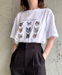 CATいっぱい半袖Tシャツ(hsyd)