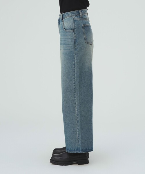 BEAMS HEART(ビームスハート)の「ワイド ストレート デニム パンツ(デニムパンツ・レディース・ネイビー/ブルー・SMALL/MEDIUM)」の14枚目の写真