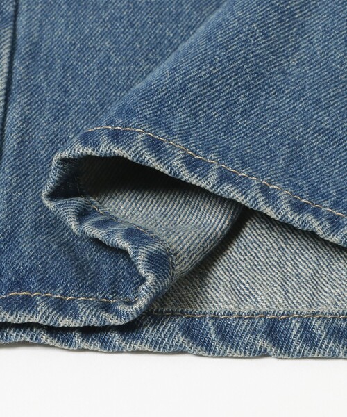 BEAMS HEART(ビームスハート)の「ワイド ストレート デニム パンツ(デニムパンツ・レディース・ネイビー/ブルー・SMALL/MEDIUM)」の5枚目の写真