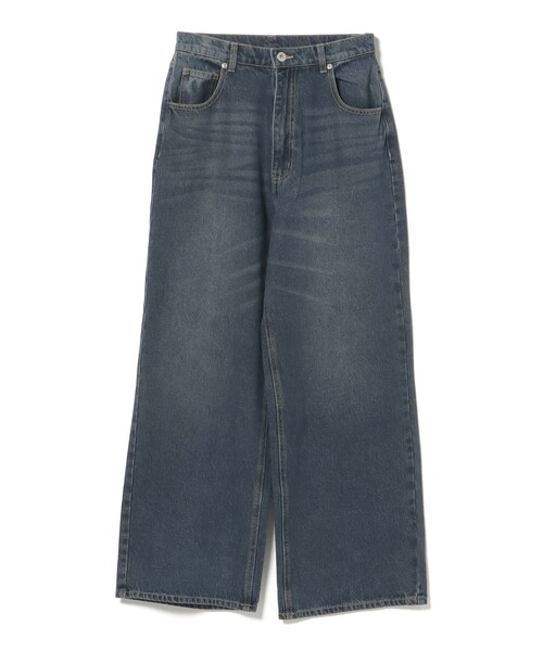 BEAMS HEART(ビームスハート)の「ワイド ストレート デニム パンツ(デニムパンツ・レディース・ネイビー/ブルー・SMALL/MEDIUM)」の7枚目の写真