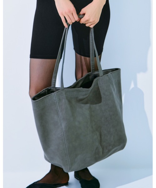 kiehtova】FAUX LEATHER VOYAGE BAG/フォックスレザーヴォヤージュ