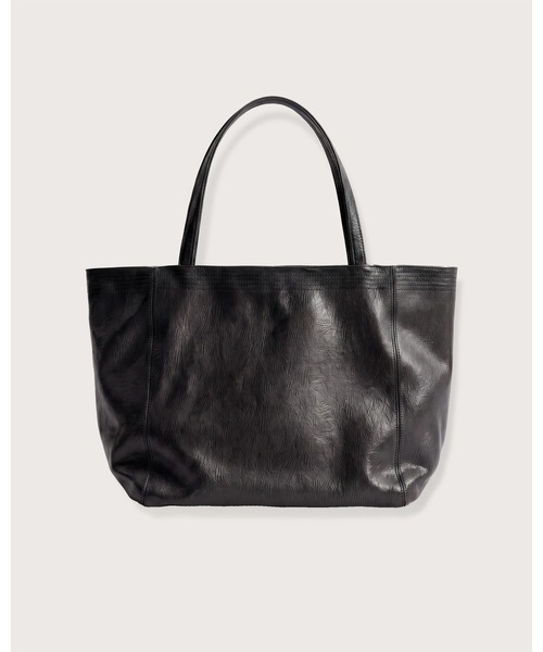 kiehtova(キエトヴァ)の「【kiehtova】FAUX LEATHER VOYAGE BAG/フォックスレザーヴォヤージュバッグ 軽量 収納力(トートバッグ・レディース・ブラック/グレー・FREE)」の7枚目の写真
