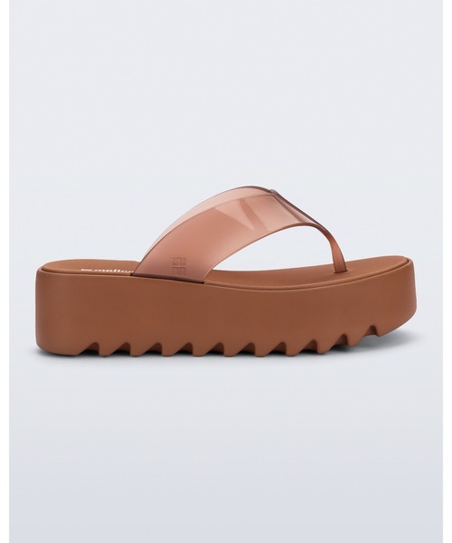 melissa(メリッサ)の「MELISSA THONG PLATFORM AD(サンダル・レディース・ブラウン/ブラック・38/37)」の3枚目の写真