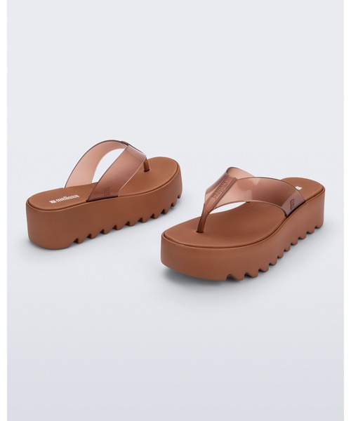 melissa(メリッサ)の「MELISSA THONG PLATFORM AD(サンダル・レディース・ブラウン/ブラック・38/37)」の5枚目の写真