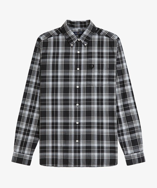 FRED PERRY（フレッドペリー）の「Tartan Shirt／タータンチェックシャツ（シャツ/ブラウス・メンズ・チャコールグレー・L/M/S）」の6枚目の写真