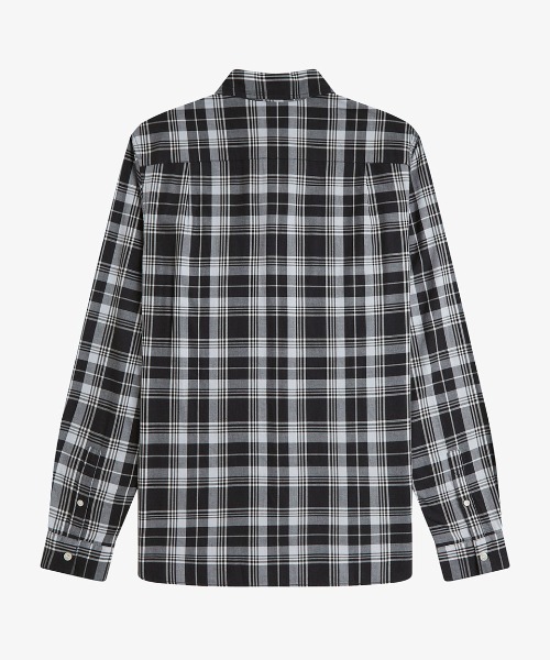 FRED PERRY（フレッドペリー）の「Tartan Shirt／タータンチェックシャツ（シャツ/ブラウス・メンズ・チャコールグレー・L/M/S）」の7枚目の写真