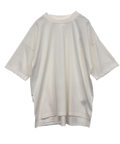 and it_(アンドイット)の「汗じみ軽減加工五分袖Tシャツ(Tシャツ/カットソー・レディース・グレイッシュベージュ/ブラック/アイボリー・M-L)」の9枚目の写真
