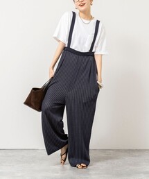 《手洗い可能》Wジャガードニットサロペット