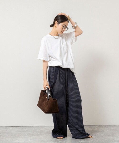 Rie Miller(リエミラー)の「《手洗い可能》Wジャガードニットサロペット(サロペット/オーバーオール・レディース・ブラック系その他/ブルー系その他6・38)」の5枚目の写真