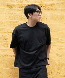 EXCURSE（エクスカース）の「オーバーサイズクロップショートスリーブブラック（Tシャツ/カットソー）」