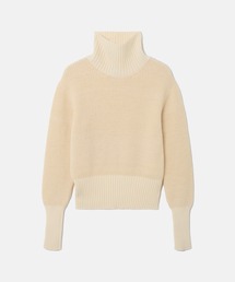 SEAGREEN(シーグリーン) WOOL WASHI KNIT HIGH NECK PULLOVER