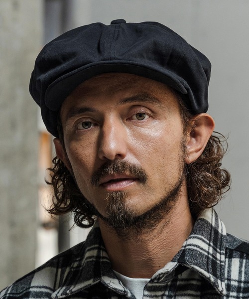 CAMBIO(カンビオ)の「mko13739-Classic Canvas Big Casquette キャスケット(OP-262-BO014)(キャスケット・メンズ・チャコール/キャメル/ブラック・FREE)」の4枚目の写真