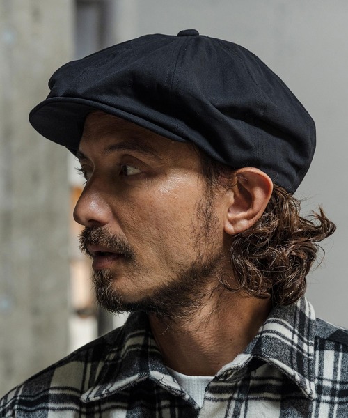 CAMBIO(カンビオ)の「mko13739-Classic Canvas Big Casquette キャスケット(OP-262-BO014)(キャスケット・メンズ・チャコール/キャメル/ブラック・FREE)」の5枚目の写真