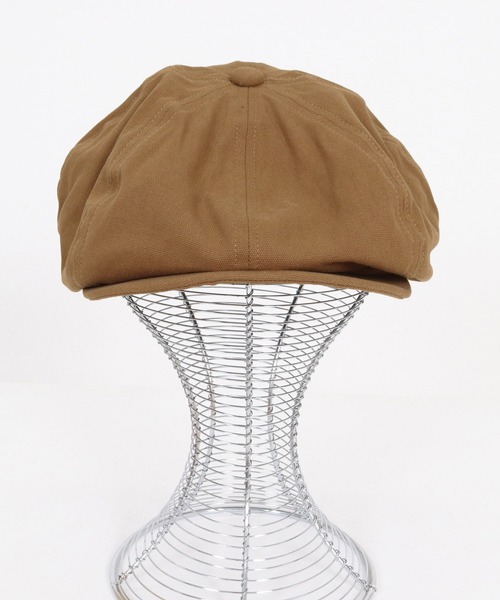 CAMBIO(カンビオ)の「mko13739-Classic Canvas Big Casquette キャスケット(OP-262-BO014)(キャスケット・メンズ・チャコール/キャメル/ブラック・FREE)」の12枚目の写真