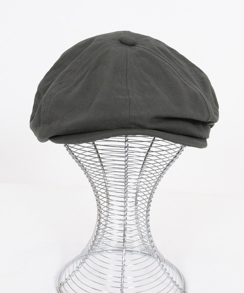 CAMBIO(カンビオ)の「mko13739-Classic Canvas Big Casquette キャスケット(OP-262-BO014)(キャスケット・メンズ・チャコール/キャメル/ブラック・FREE)」の13枚目の写真