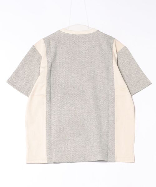 B.I.D.(ビーアイディー)の「《MMMM》イレギュラーテレコ サイドパネルドTEE(Tシャツ/カットソー・メンズ・ベージュ・LARGE)」の2枚目の写真