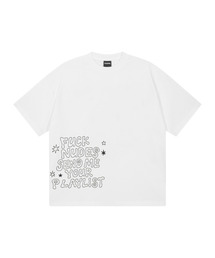 TONSIL（トンスル）の「FUCK NUDES SEND ME YOUR PLAY LIST グラフィック半袖Tシャツ（Tシャツ/カットソー）」
