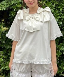 RIBBON COLLAR トップス