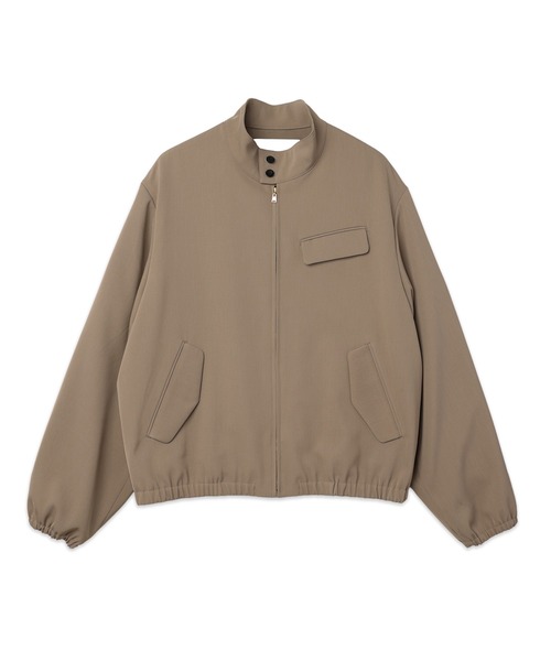 CULLNI(クルニ)の「Dry Stretch Twill Minimal Harrington Jacket(ブルゾン・メンズ・ブラック/ピンクベージュ/アッシュブラウン/ネイビー・2/1)」の2枚目の写真