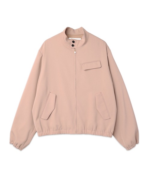 CULLNI(クルニ)の「Dry Stretch Twill Minimal Harrington Jacket(ブルゾン・メンズ・ブラック/ピンクベージュ/アッシュブラウン/ネイビー・2/1)」の4枚目の写真