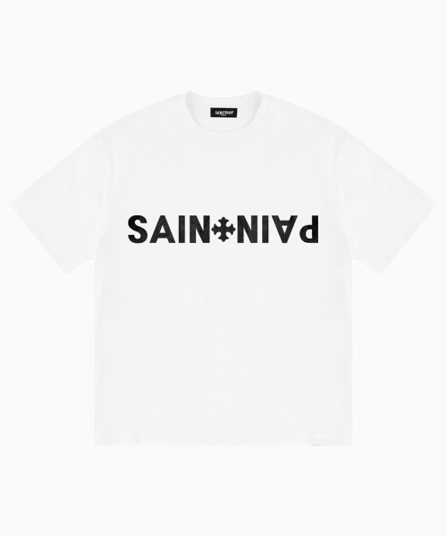 SAINTPAIN(セイントペイン)の「SPエアコットンクロスロゴ半袖Tシャツホワイト(Tシャツ/カットソー・レディース・その他・MEDIUM/LARGE)」の1枚目の写真