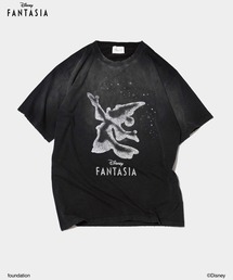 CAMPHOR WOOD（カンファーウッド）の「DISNEY / FANTASIA / GLITTER GRAPHIC TEE / ディズニーファンタジア ラメプリントTシャツ（Tシャツ/カットソー）」