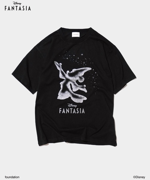 CAMPHOR WOOD（カンファーウッド）の「DISNEY / FANTASIA / GLITTER GRAPHIC TEE / ディズニーファンタジア ラメプリントTシャツ（Tシャツ/カットソー・メンズ・ブラック/スミクロ/ホワイト・MEDIUM/SMALL/LARGE）」の3枚目の写真
