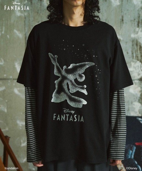 CAMPHOR WOOD（カンファーウッド）の「DISNEY / FANTASIA / GLITTER GRAPHIC TEE / ディズニーファンタジア ラメプリントTシャツ（Tシャツ/カットソー・メンズ・ブラック/スミクロ/ホワイト・MEDIUM/SMALL/LARGE）」の17枚目の写真