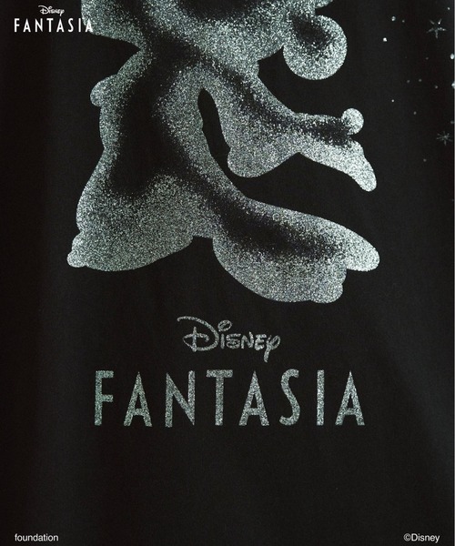 CAMPHOR WOOD（カンファーウッド）の「DISNEY / FANTASIA / GLITTER GRAPHIC TEE / ディズニーファンタジア ラメプリントTシャツ（Tシャツ/カットソー・メンズ・ブラック/スミクロ/ホワイト・MEDIUM/SMALL/LARGE）」の18枚目の写真
