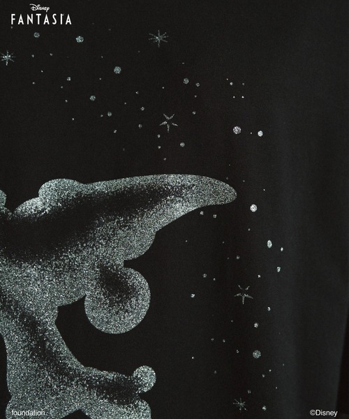 CAMPHOR WOOD（カンファーウッド）の「DISNEY / FANTASIA / GLITTER GRAPHIC TEE / ディズニーファンタジア ラメプリントTシャツ（Tシャツ/カットソー・メンズ・ブラック/スミクロ/ホワイト・MEDIUM/SMALL/LARGE）」の21枚目の写真
