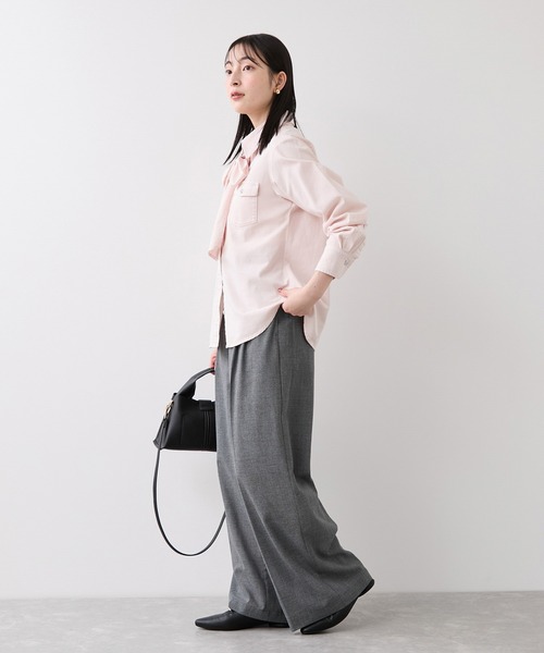 VIS(ビス)の「シアーチェックタックワイドパンツ/セットアップ対応(その他パンツ・レディース・ブラック系その他/ブラウン系その他2・S/SS/M)」の17枚目の写真