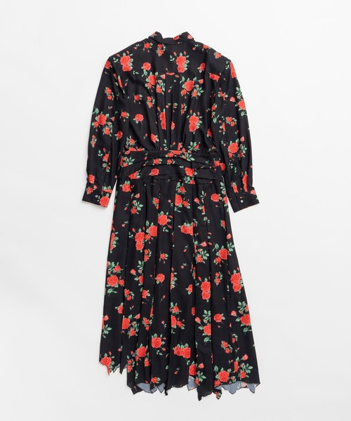 PRANK PROJECT(プランクプロジェクト)の「【2026Autumn Pre-Order】アシンメトリカルプリーツローズドレス / Asymmetrical Pleated Rose Dress(ワンピース・レディース・マルチ・38/36)」の8枚目の写真
