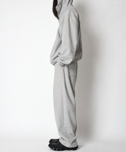 SUPERTHANKS(スーパーサンクス)の「無地ウール調ストレッチサイドタックバルーンパンツStretch wool like Side-tuck balloon pants TU#(その他パンツ・メンズ・ブラック/グレー・L/M/S)」の3枚目の写真
