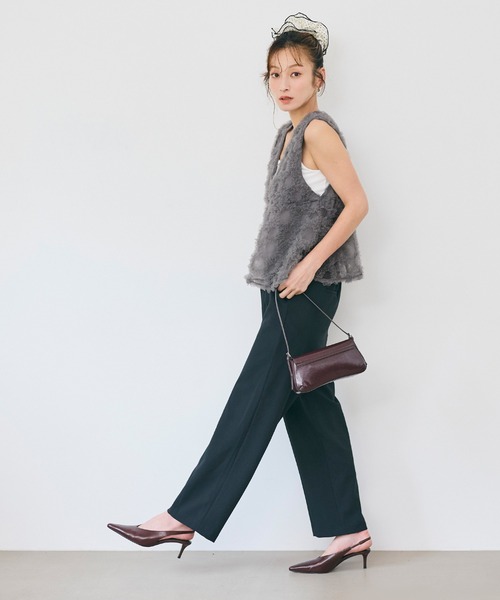 coca（coca）（コカ）の「【西山茉希様着用】チュールベスト（ベスト・レディース・ブラック/グレー・M/L）」の19枚目の写真