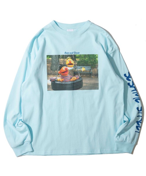 SESAME STREET(セサミストリート)の「【SESAME STREET/セサミストリート】フォトロングスリーブTシャツ(Tシャツ/カットソー・レディース・サックスブルー/ピンク/オフホワイト/チャコールグレー・LARGE/X-LARGE/MEDIUM)」の11枚目の写真