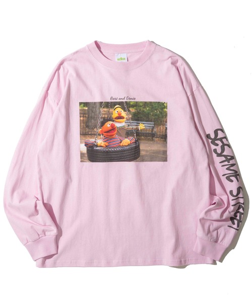 SESAME STREET(セサミストリート)の「【SESAME STREET/セサミストリート】フォトロングスリーブTシャツ(Tシャツ/カットソー・レディース・サックスブルー/ピンク/オフホワイト/チャコールグレー・LARGE/X-LARGE/MEDIUM)」の13枚目の写真