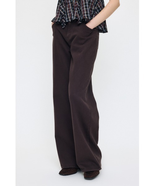 MOUSSY(マウジー)の「LOW SLUNG LOOSE FLARE(デニムパンツ・レディース・ブラック/ダークブルー/ブラウン・0/2/1)」の21枚目の写真