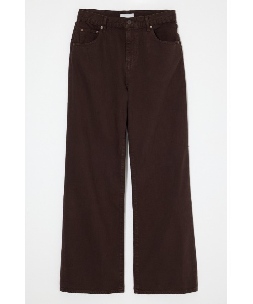 MOUSSY(マウジー)の「LOW SLUNG LOOSE FLARE(デニムパンツ・レディース・ブラック/ダークブルー/ブラウン・0/2/1)」の22枚目の写真