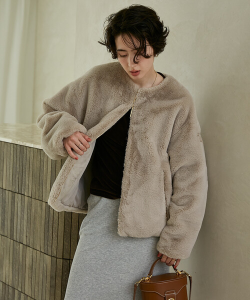 FREAK'S STORE(フリークスストア)の「TATRAS × FREAK'S STORE/タトラス EXCLUSIVE ILVA/別注イルヴァ/LCKA0455033938(その他アウター・レディース・ブラック/ライトグレー・2/1)」の14枚目の写真