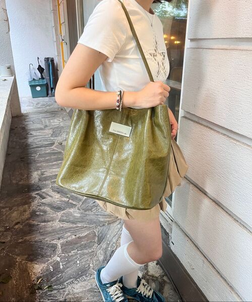 THE GREEN LAB（ザグリーンラボ）の「レオパードスターパッチ半袖Tシャツ[メランジグレー]（Tシャツ/カットソー・レディース・その他・FREE）」の19枚目の写真
