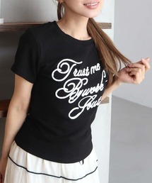 CECIL McBEE | チェーンステッチロゴTシャツ(Tシャツ/カットソー)