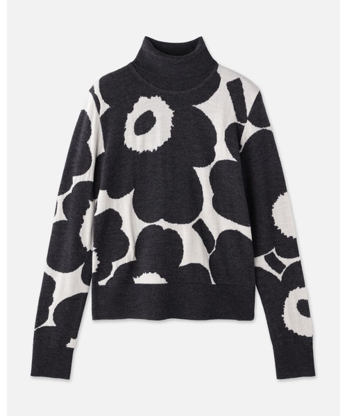marimekko(マリメッコ)の「Rws Sopimus Unikko / Knitted sweater(ニット/セーター・レディース・ブラック・SMALL/MEDIUM)」の5枚目の写真
