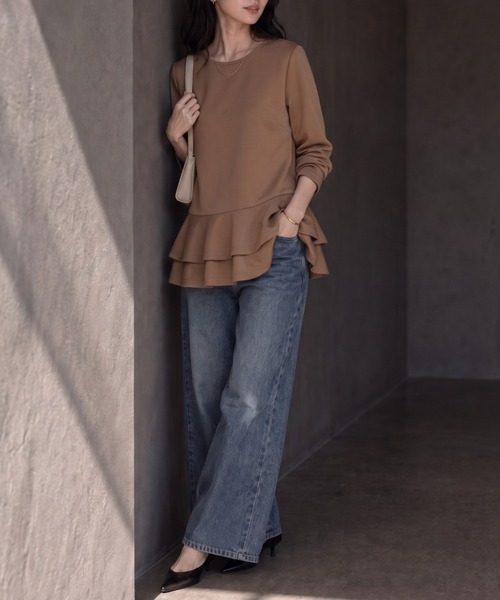 model：160cm 
着用サイズ：F